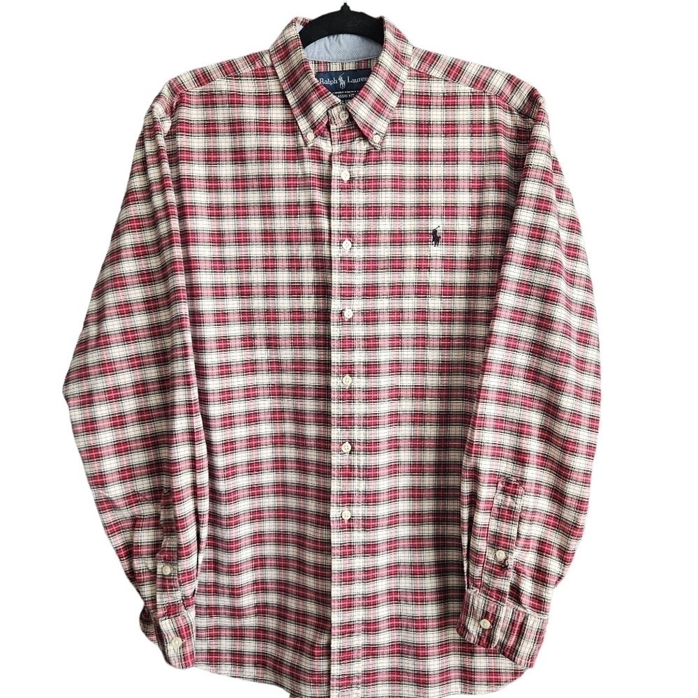 Bundle Of Two Ralph Lauren Men's Large Cotton Button Down‎ Shirts